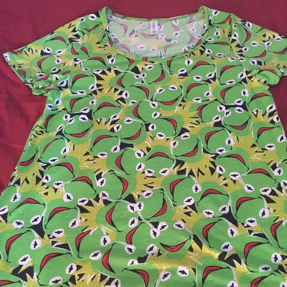 LulaRoe Disney Kermit the frog TShirt